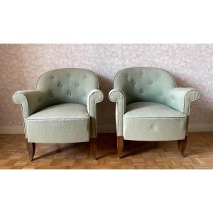 2 Vintage 1950s Armchairs