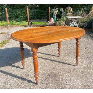 Louis Philippe Walnut Table With Shutter 