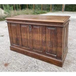 Large 19th-18th Century Walnut Wooden Chest