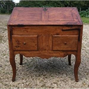 18th Century Walnut Back Desk Or Scriban