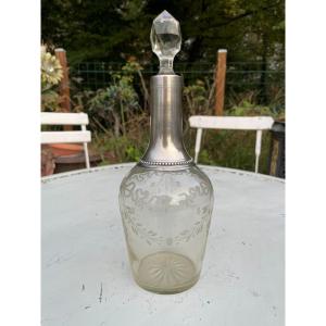 Glass And Silver Bottle 