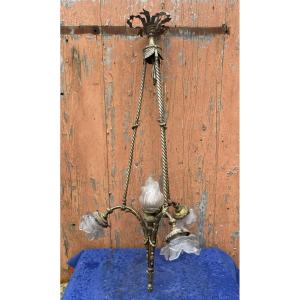 Louis XVI Style Bronze Chandelier 