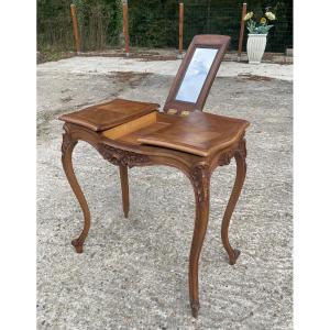 Late 19th Century Louis XV Style Dressing Table In Walnut