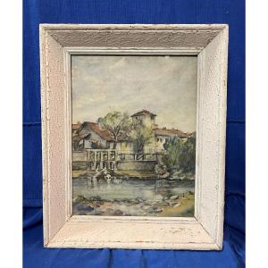 Watercolor Of Bresse In France