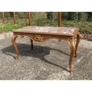 Coffee Table In Good Condition With Its Marble Top