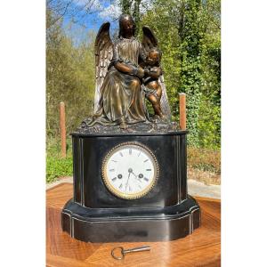 Marble Clock With Bronze