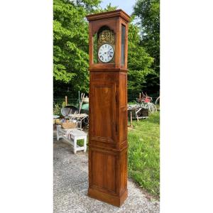 Walnut Parquet Clock Case And Movement