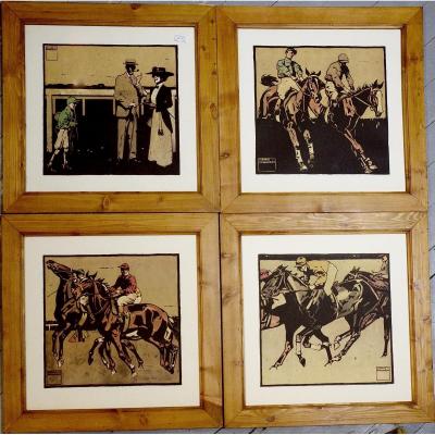 4 Color Lithograph From Ludwig Hohlwein, "turf" In 1909