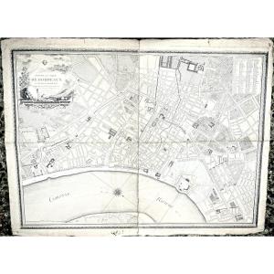 Map Of The City Of Bordeaux And Its Faux-bourgs, Jean De Bauvais, Year XII (1803-1804)