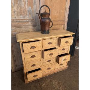 Small Shop Cabinet With 12 Drawers