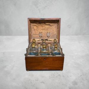 Liquor Cellar With Mahogany Case. Charles X Period. France, 19th Century