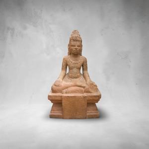 Divinity. Stoneware. Kingdom Of Champa, 11th Century
