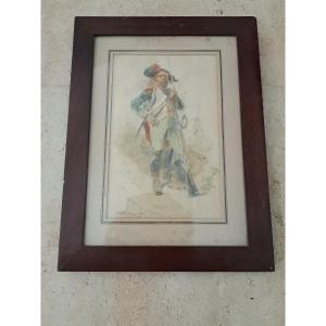 Clément Auguste Andrieux, Soldier, Drawing, XIX°.