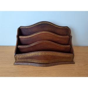 Chalmette, Paris, Mail Rack, Leather, 20th Century.