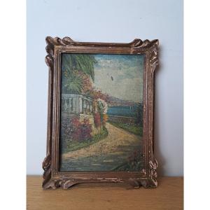 Seaside In Provence, Oil On Canvas, Early 20th Century.