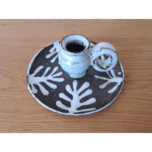Albert Thiry, Candlestick, Ceramic, Year 70. 