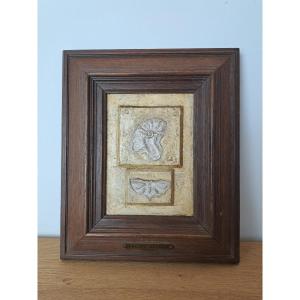 Lucien Bétout, Painting, Plaster, Art Nouveau, Early 20th Century.  
