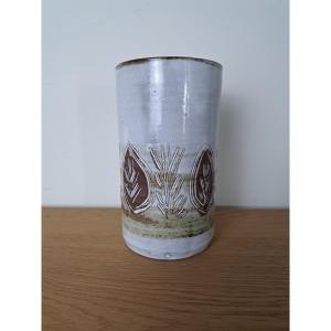 Albert Thiry, Roller Vase, Ceramic, Year 60.