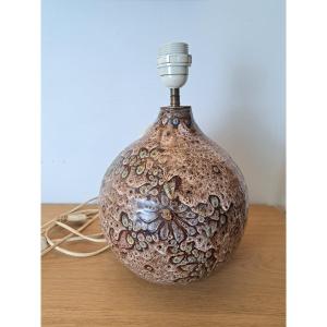 Lamp Base, Enameled Ceramic, Year 60.