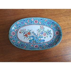 Oval Cup, Indochina/china, Enamel, Late 19th Century.