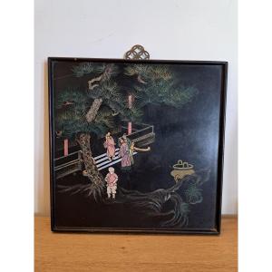 Thanh Ley, Lacquer Panel, Signed, Vietnam, 20th Century. 