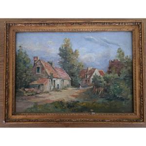 Pablo, Bucolic Landscape, Oil On Canvas, Signed, 19th Century.  