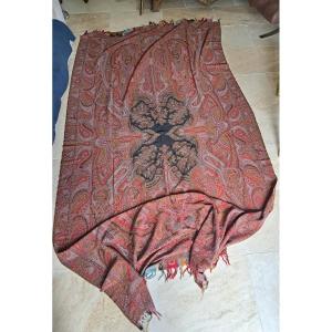 Large Shawl, Cashmere, Napoleon III, 19th Century. 