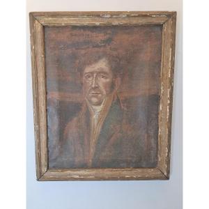 Portrait Of A Man, Oil On Canvas, Early 19th Century. 
