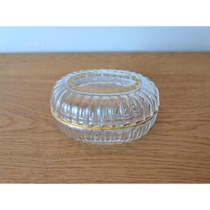 Damon Boulevard Malesherbes, Crystal And Gilt Box, Paris, Early 20th Century.