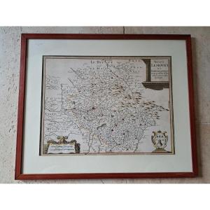 Totius Lemovici, Old Map, Merian, 17th Century.