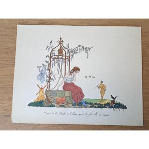 Jean Droit, Stencil Print, 20th Century.