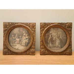 Pair Of Frames, Louis XVI, Late 19th/early 20th Century.