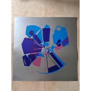 Abstraction, Screen Printing, Signed, 20th Century.