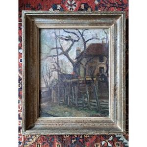 Le Plessis Robinson, Oil On Canvas, Signed, Early 20th Century. 