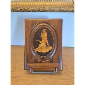 Nice Marquetry, Folding Mirror, Late 19th/early 20th Century. 