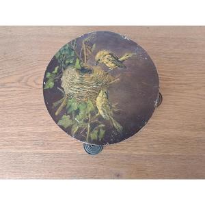 Sparrow's Nest , Painted Tambourine , Early XX°.