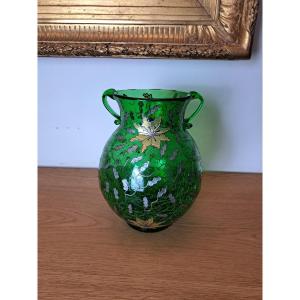 Vase , Cracked Glass , Flowers , XX°.