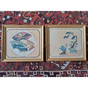 Japan , Pair Of Prints , Early XX°.