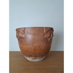 Gpa , Art Nouveau Pot Cover , Terracotta , XX°.