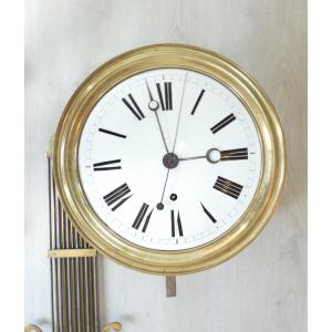 Comtoise Clock With Regulator And Ankle-mounted Escapement 