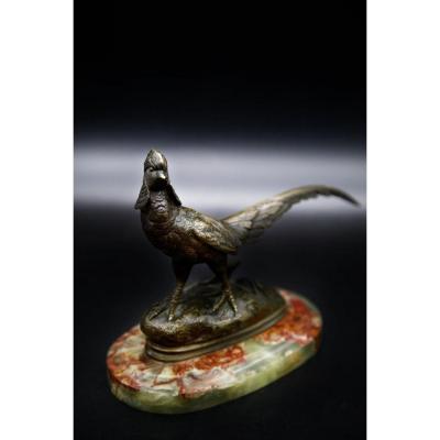 Bronze XIX - Venerated Pheasant On Base
