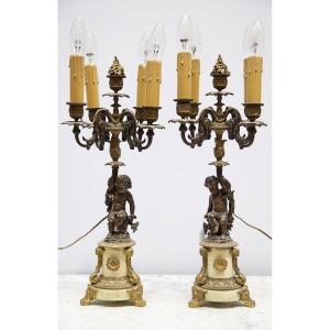 Pair Of Napoleon III Period Candlesticks