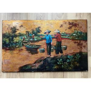 Vietnam Lacquer Panel