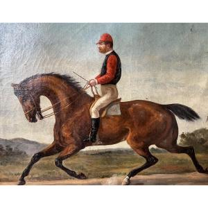 Equestrian Portrait Of Barre d'Or, Descendant Of Conquérant, 1879