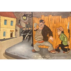 J. Cazautets Large Table Of Fairground Art