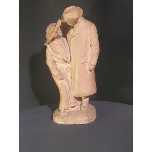 Art Deco Terracotta Sculpture.