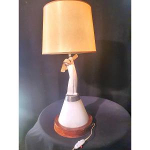 Symbolist Art Nouveau Lamp.