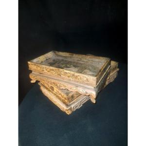 Trays Of Scholars, China, XIX Century.