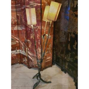 Vintage Matégot Baguès School Floor Lamp.