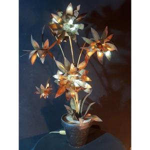 Lampe Fleurs Vintage Maison Jansen.